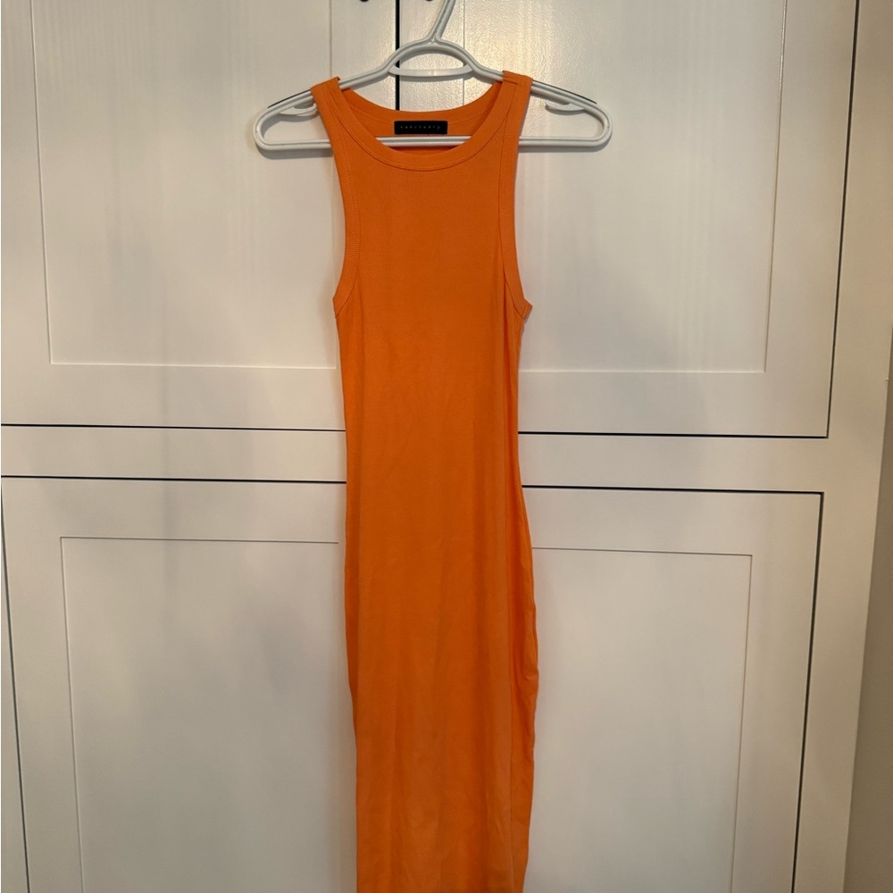 Orange Sleeveless Dress